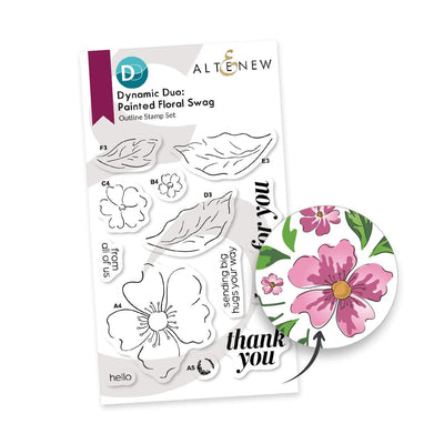 Dynamic Duo: Painted Floral Swag & Add-on Die Bundle