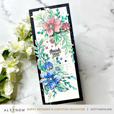 Dynamic Duo: Painted Floral Swag & Add-on Die Bundle