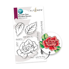 Altenew Dynamic Duo Bundle Dynamic Duo: Paradise Flowers & Add-on Die Bundle