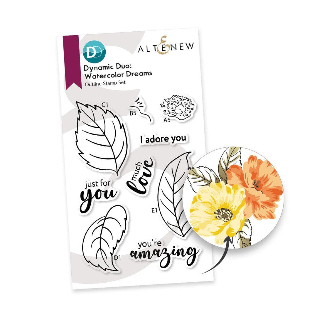 Dynamic Duo: Watercolor Dreams & Add-on Die Bundle