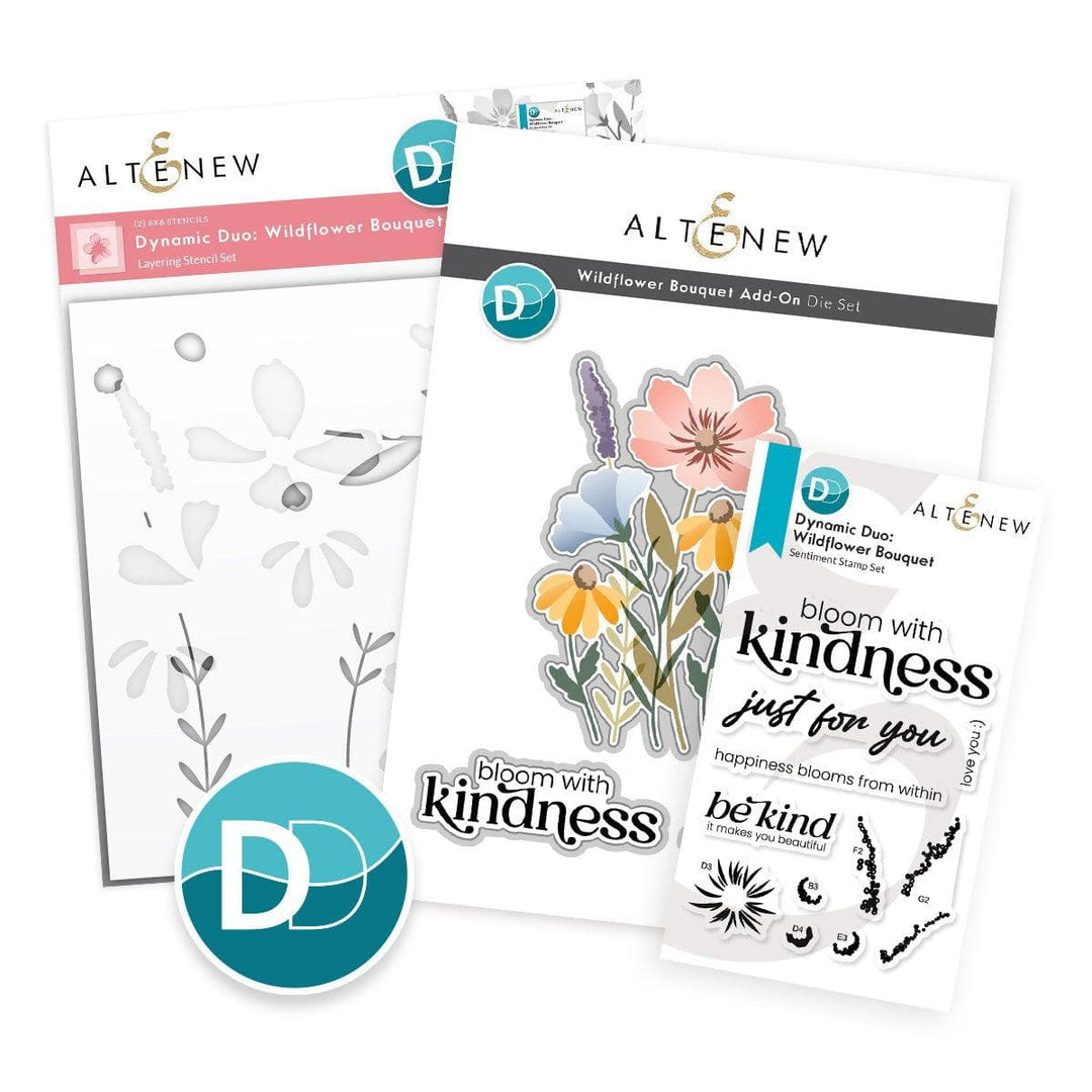 Altenew Dynamic Duo Bundle Dynamic Duo: Wildflower Bouquet & Add-on Die Bundle