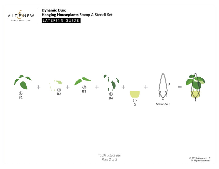 Altenew Spark Joy Dynamic Duo: Hanging Houseplants
