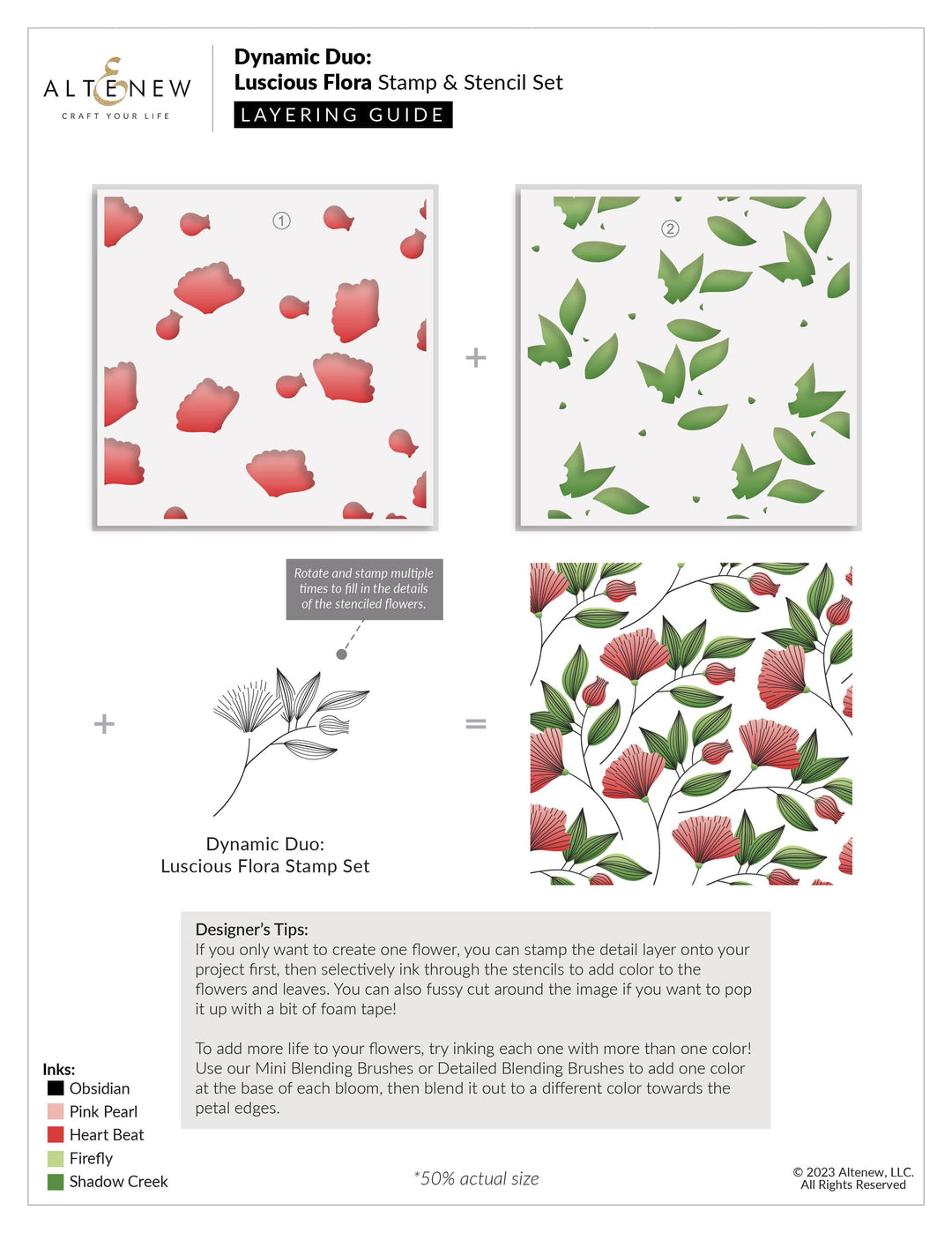 Altenew Spark Joy Dynamic Duo: Luscious Flora