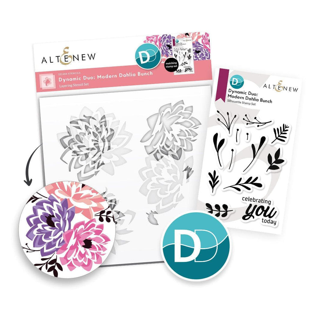 Dynamic Duo: Modern Dahlia