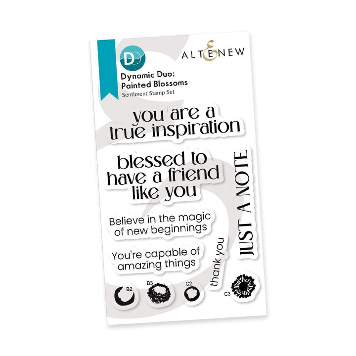 Dynamic Duo: Painted Blossoms