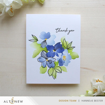 Dynamic Duo: Playful Watercolor Flowers