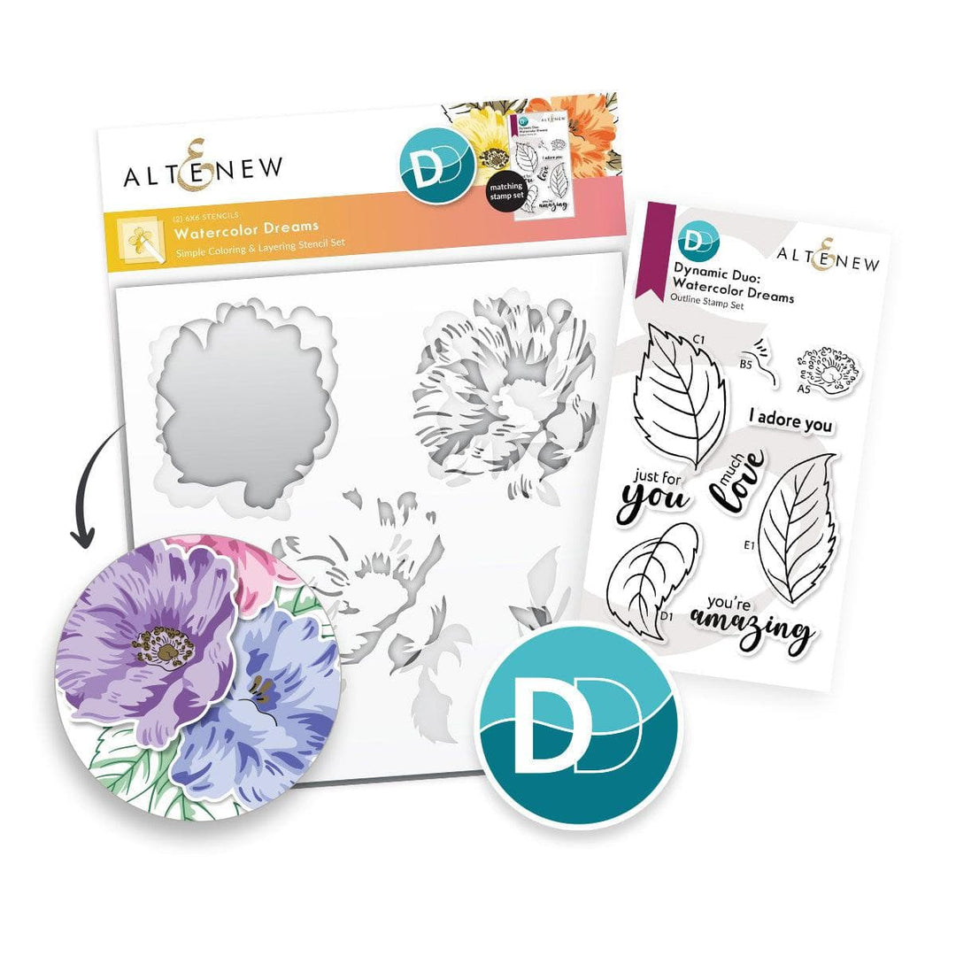 Dynamic Duo: Watercolor Dreams