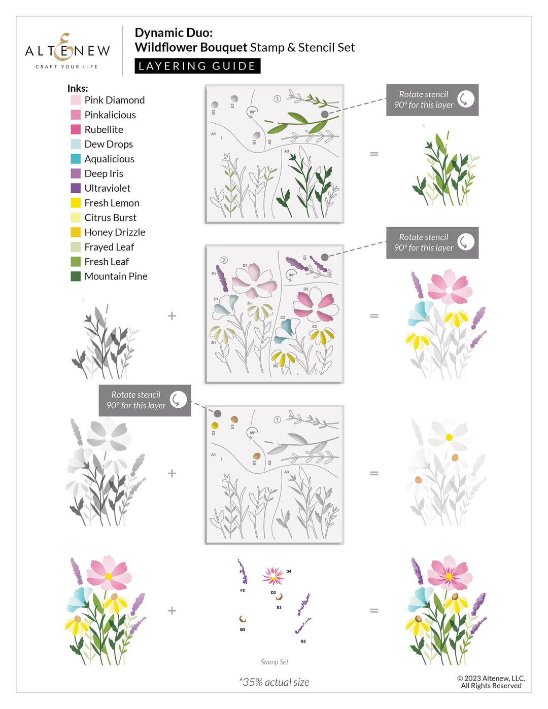 Altenew Dynamic Duo Dynamic Duo: Wildflower Bouquet