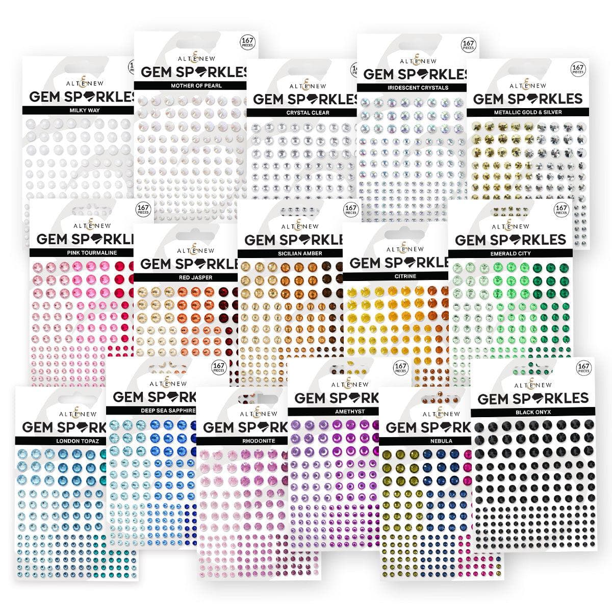 Bejeweled Brilliance Gem Sparkles Bundle (16 Colors) | Altenew