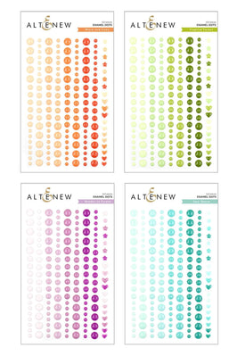 Altenew Embellishment Bundle Serenity Enamel Dot Release Bundle