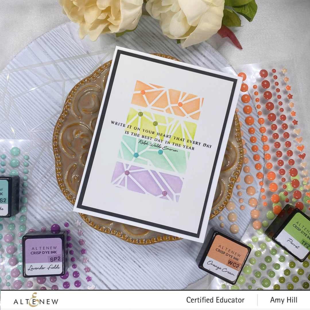 Altenew Embellishment Bundle Serenity Enamel Dot Release Bundle