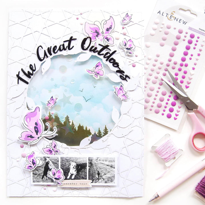 Altenew Embellishment Bundle Serenity Enamel Dot Release Bundle