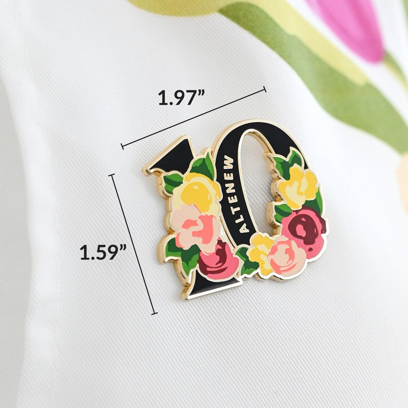 Altenew's 10th Anniversary Enamel Pin