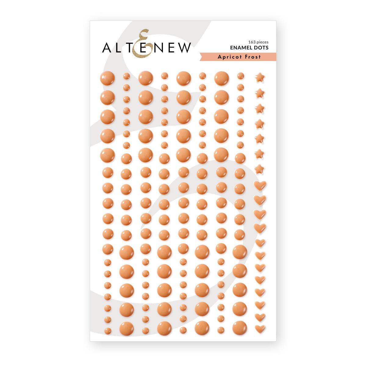 Apricot Frost Enamel Dots