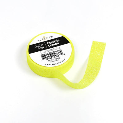 Electric Lemon Glitter Tape