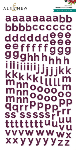 Chinesecrafts Embellishments Enjoy the Ride Chipboard Alphas