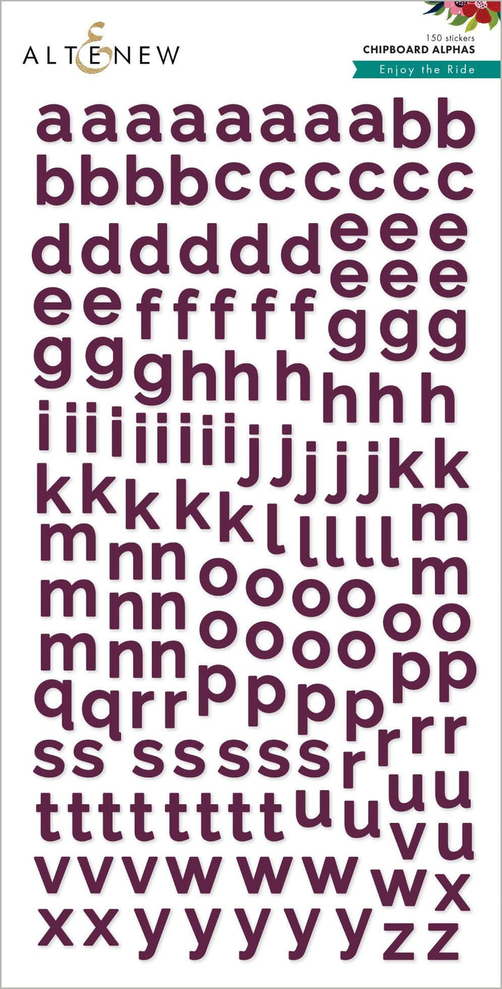 Chinesecrafts Embellishments Enjoy the Ride Chipboard Alphas