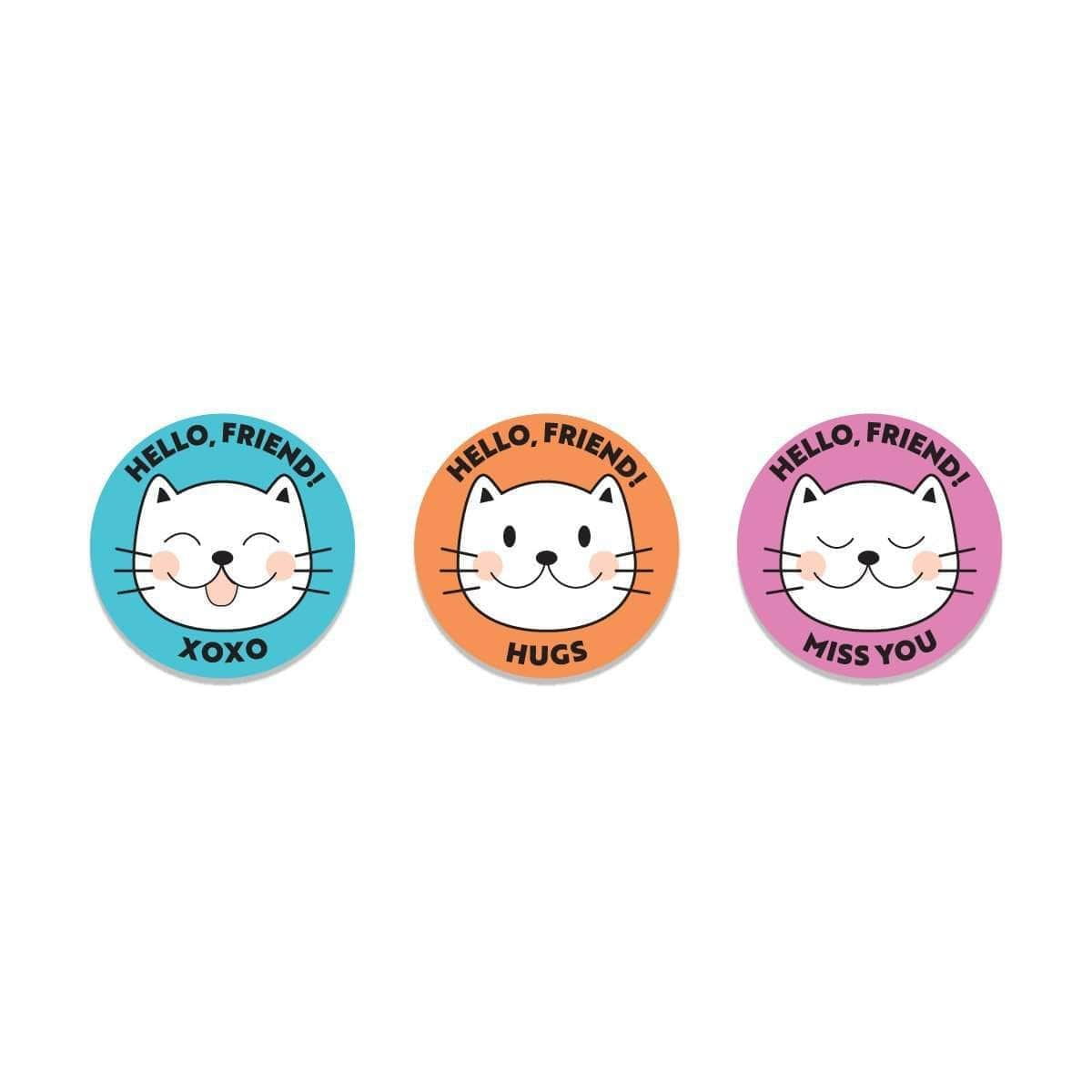 XF Tape Embellishments Friendly Cats Stickers