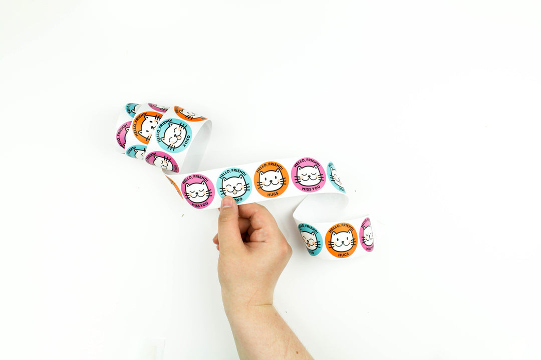 XF Tape Embellishments Friendly Cats Stickers