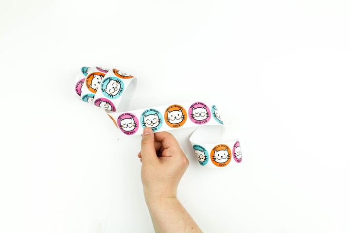 XF Tape Embellishments Friendly Cats Stickers