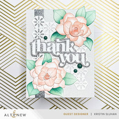 Frosted Foliage Enamel Dots