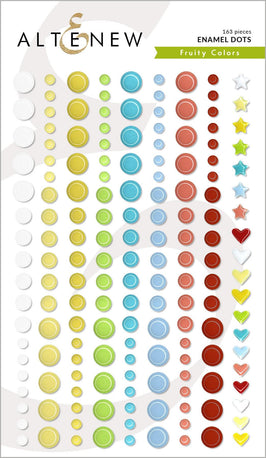 Chinesecrafts Embellishments Fruity Colors Enamel Dots