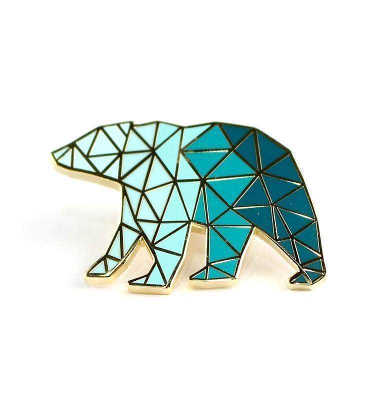 PinSource Embellishments Geometric Bear Enamel Pin