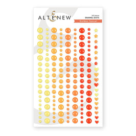 Golden Sunset Enamel Dots