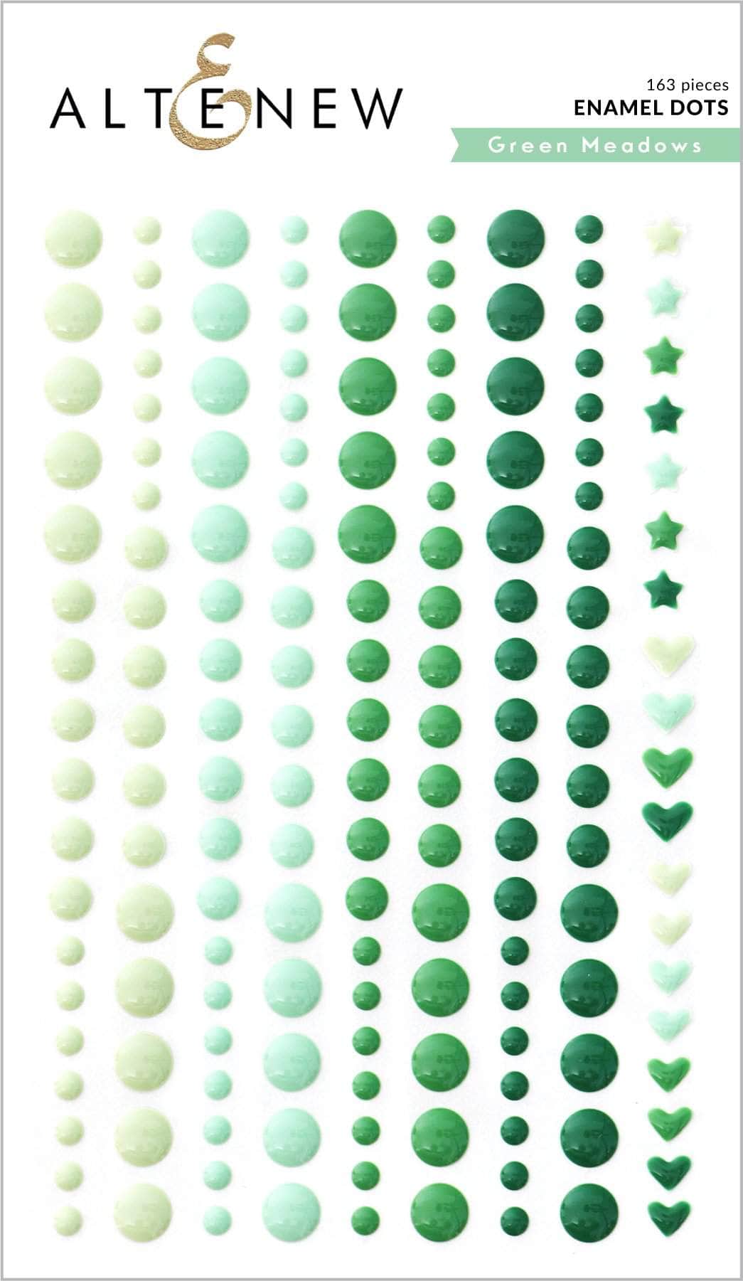 Chinesecrafts Embellishments Green Meadows Enamel Dots