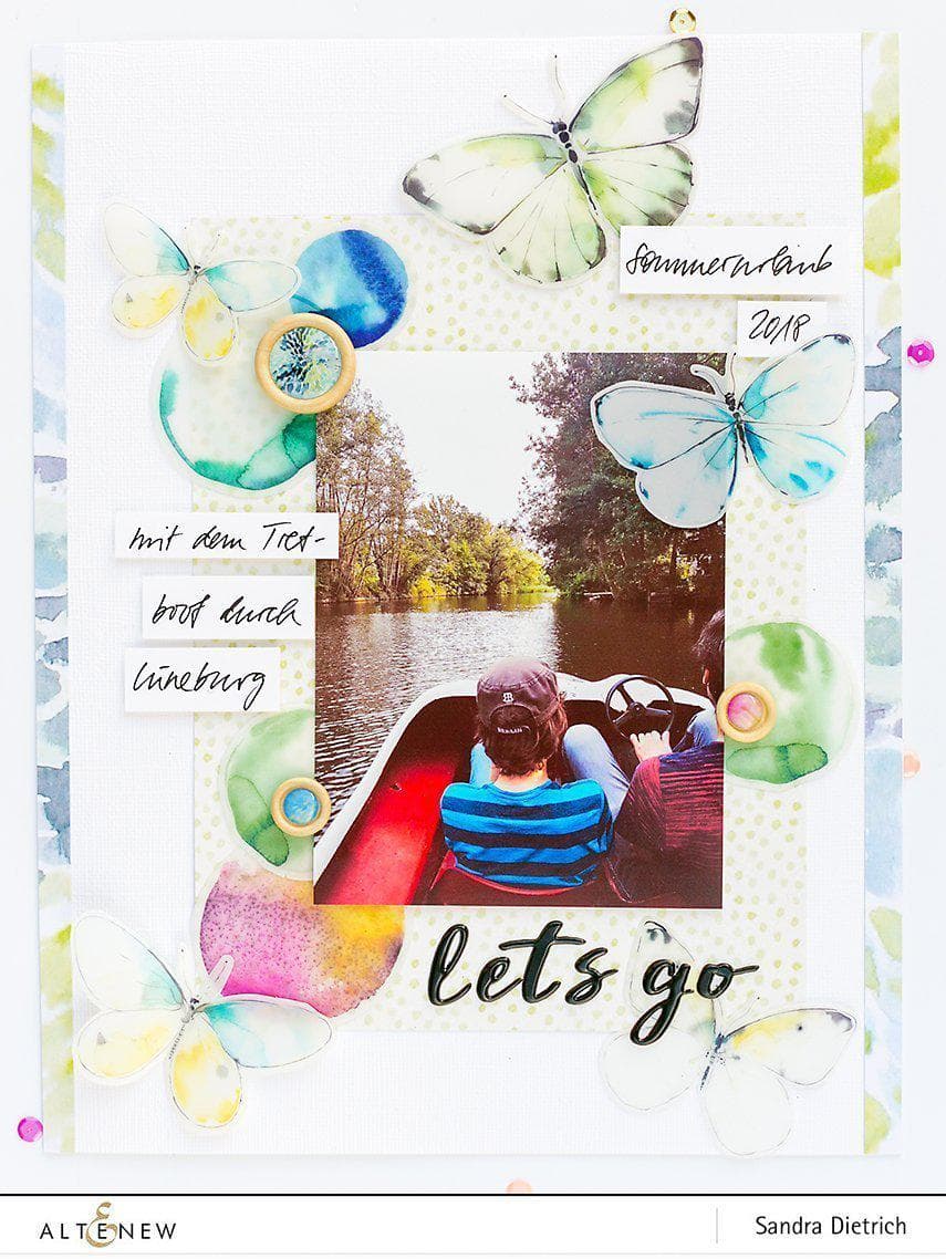 Altenew Embellishments Live Your Dream Wood Epoxy Buttons