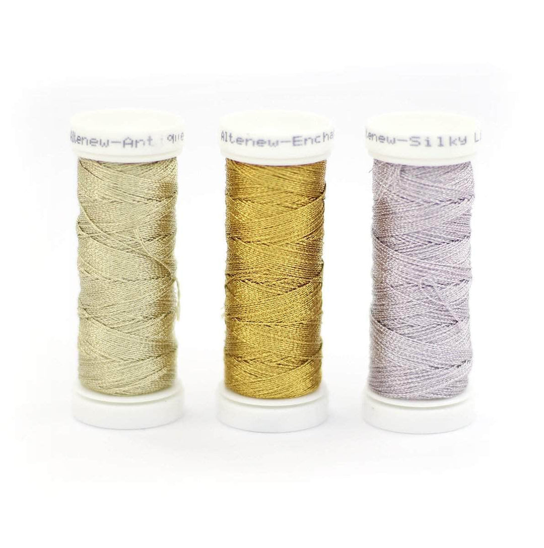 Simthread Embellishments Metallic Thread Set