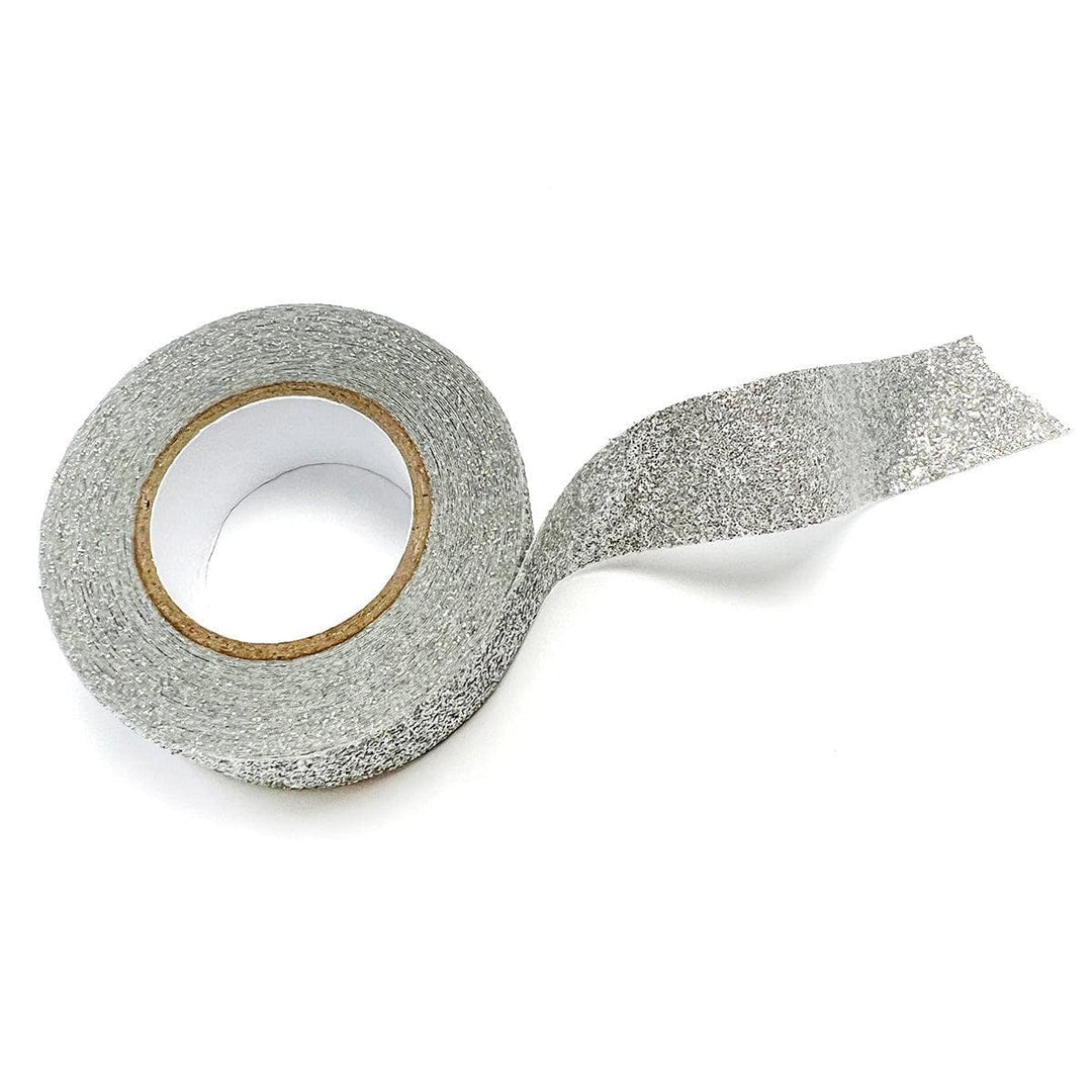 Moonlit Silver Glitter Tape