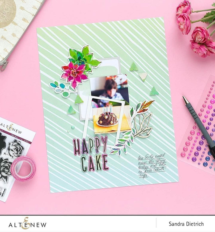 Altenew Embellishments Our Family 6 X 12 Chipboard Alphabet Stickers