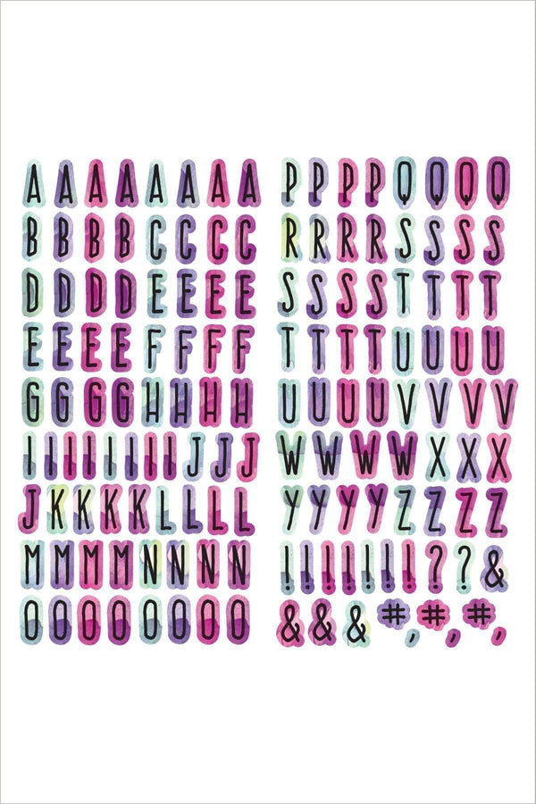 Altenew Embellishments Our Family 6 X 12 Chipboard Alphabet Stickers