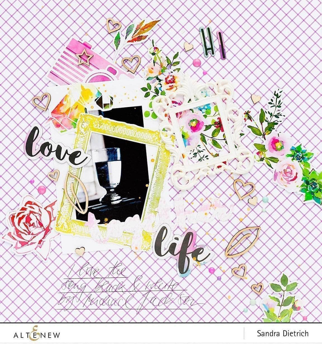 Altenew Embellishments Our Family 8.5 X 11 Chipboard Stickers