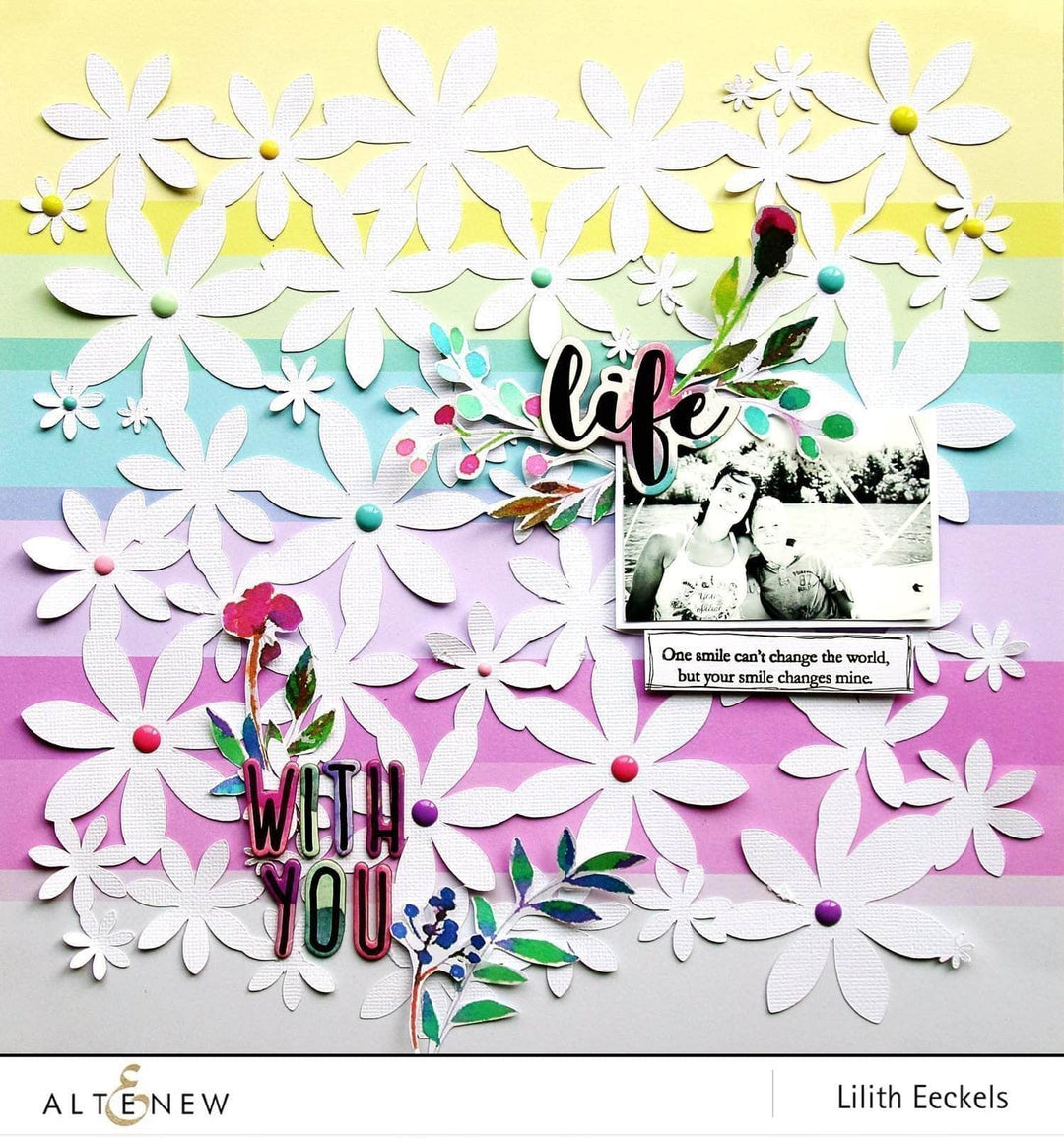 Altenew Embellishments Our Family 8.5 X 11 Chipboard Stickers