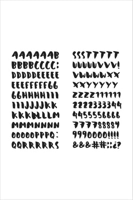 Altenew Embellishments Reflection Collection Alphabet Puffy Sticker Sheets