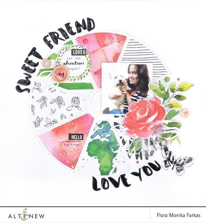 Altenew Embellishments Reflection Collection Alphabet Puffy Sticker Sheets