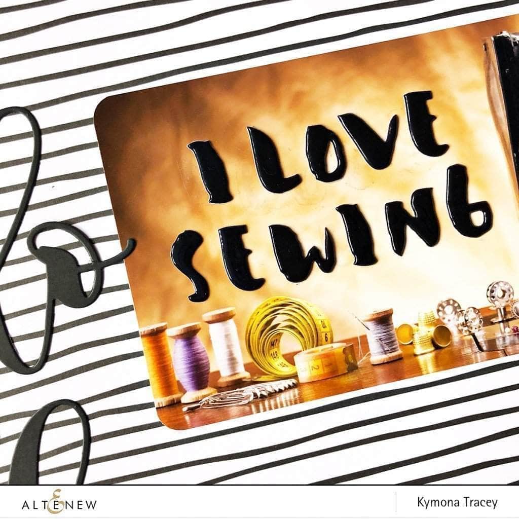 Altenew Embellishments Reflection Collection Alphabet Puffy Sticker Sheets