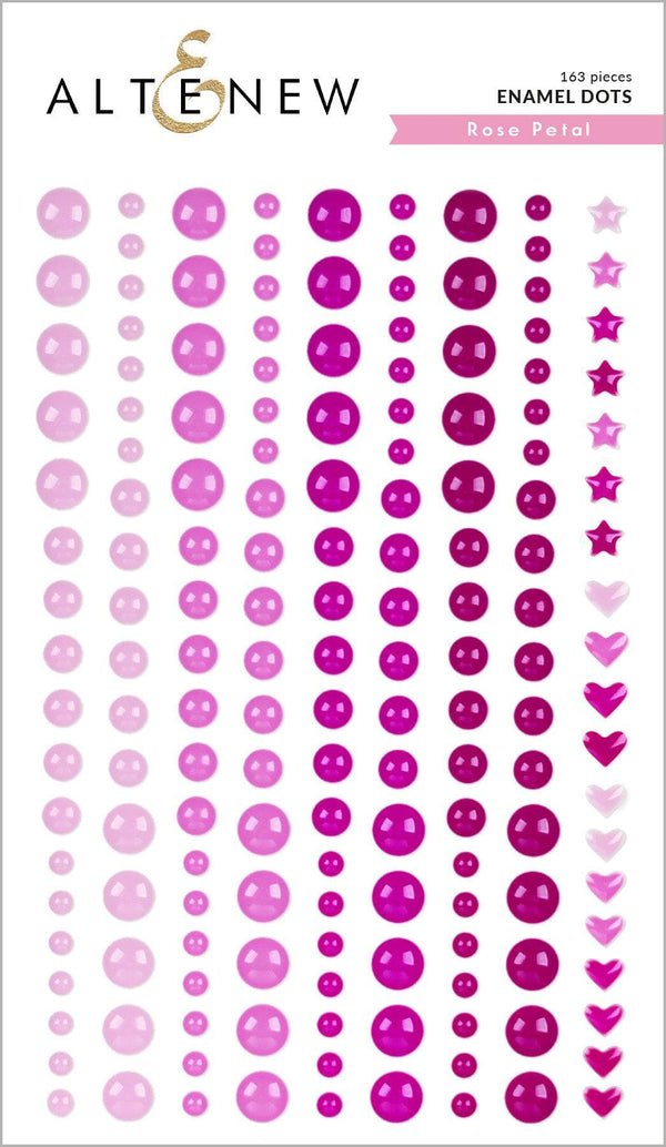 Chinesecrafts Embellishments Rose Petal Enamel Dots