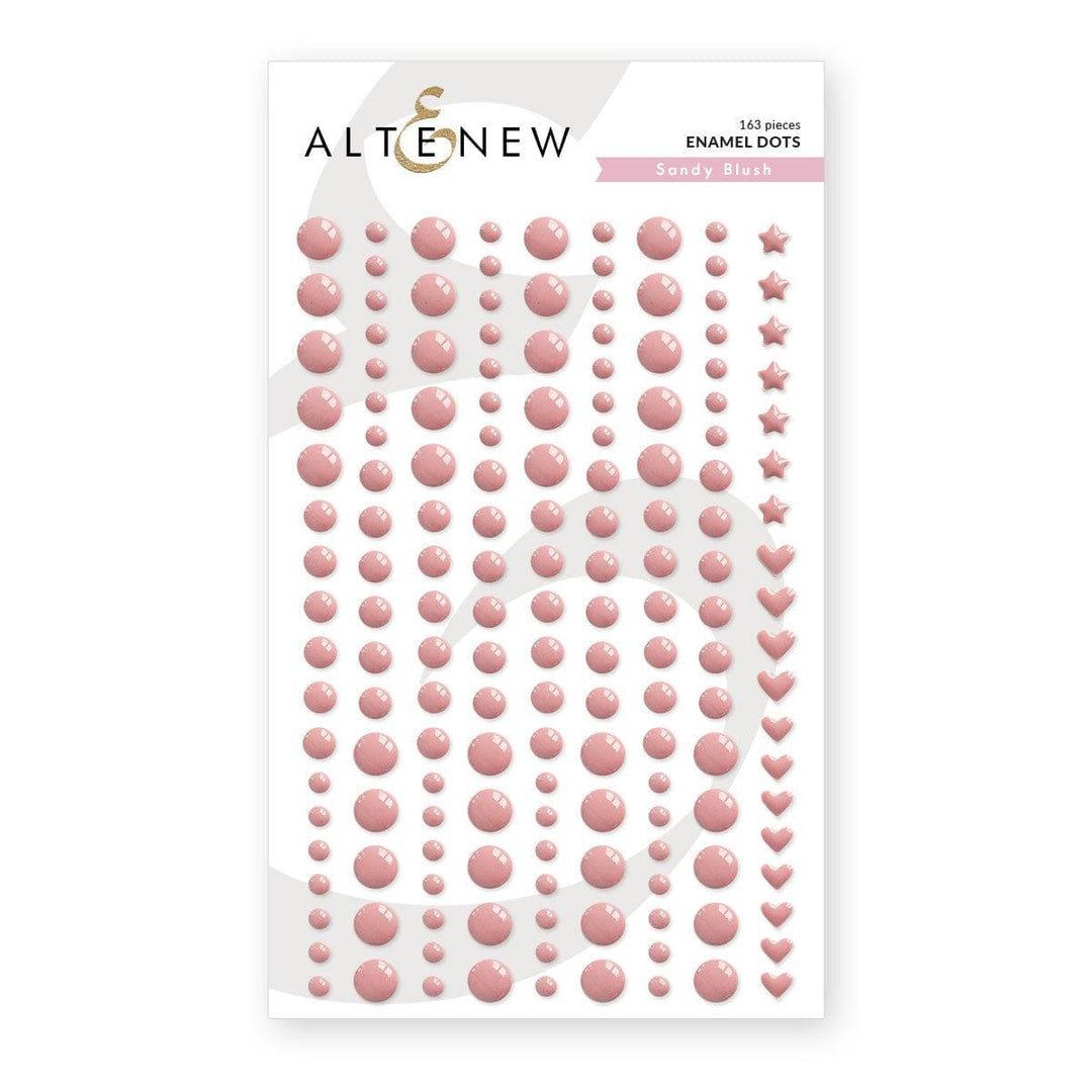 Sandy Blush Enamel Dots