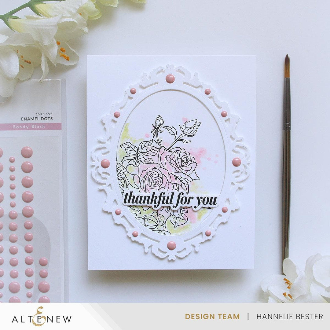 Sandy Blush Enamel Dots