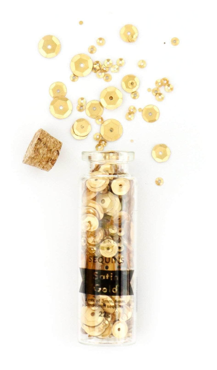 Ever Jewelry Embellishments Sequins - Satin Gold