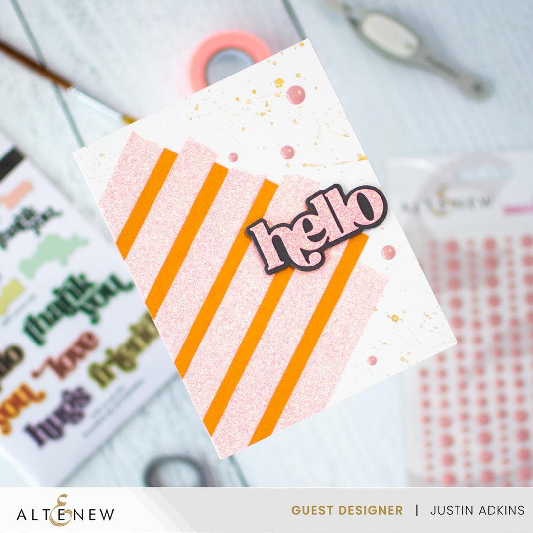 Sparkling Peach Glitter Tape