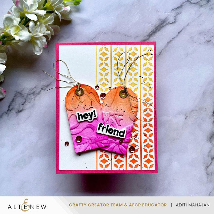 Stellar Sequins - Peony Gold