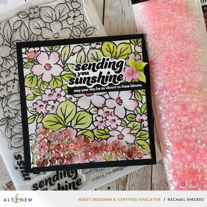 Stellar Sequins - Peony Gold