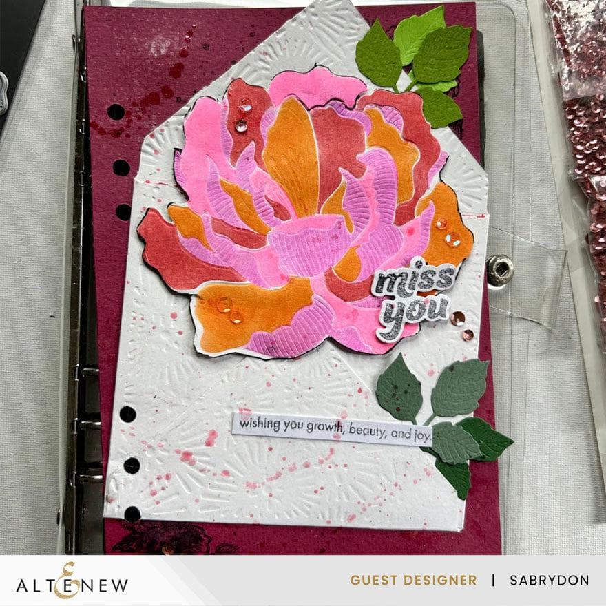 Stellar Sequins - Peony Gold