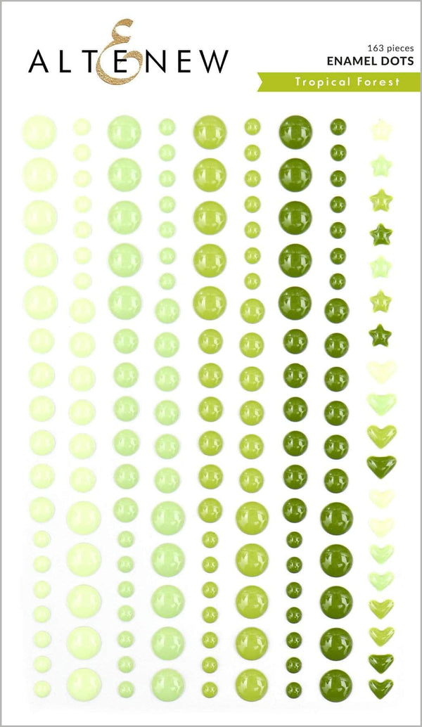 Chinesecrafts Embellishments Tropical Forest Enamel Dots