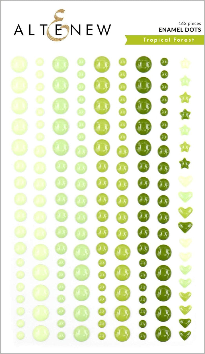 Chinesecrafts Embellishments Tropical Forest Enamel Dots