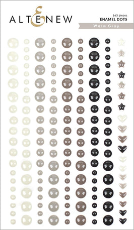Warm Gray Enamel Dots